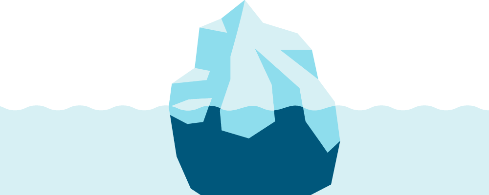 Isberg. Illustration. 